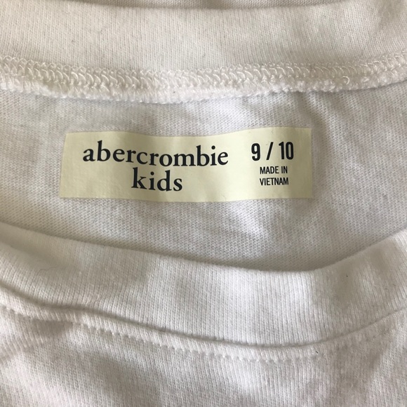Abercrombie Kids Side Ruched Icon Tee Size 9/10 - Picture 3 of 4